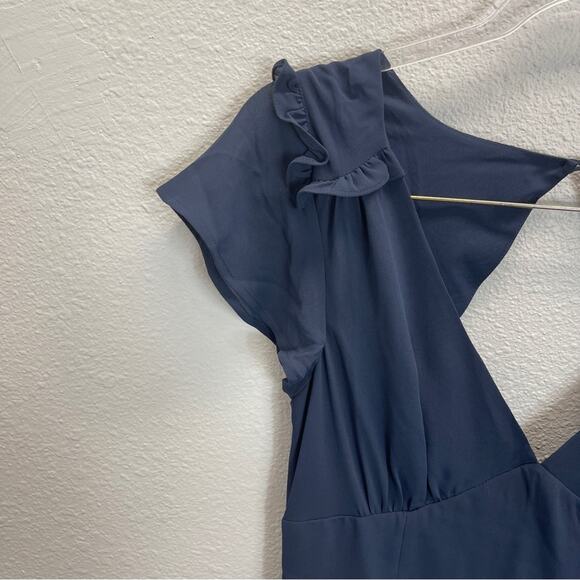 Modcloth Youre Flowing Places Maxi Dress Navy - Picture 6 of 14